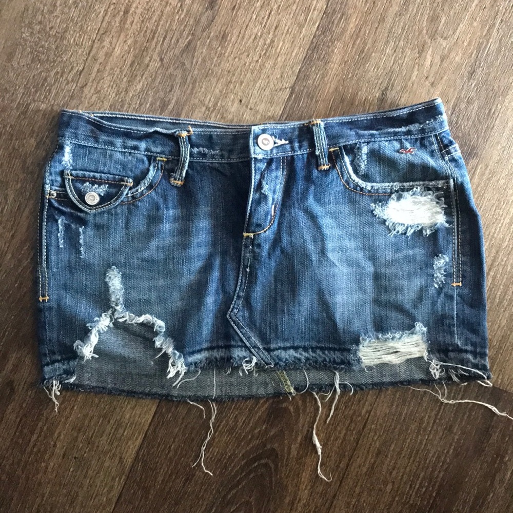 Hollister Distressed Mini Skirt